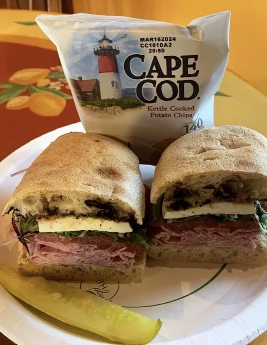 Breakfast sandwich to go on ciabatta bread